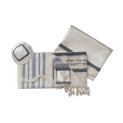 Classic Peace Tallit for Men flat tallit set